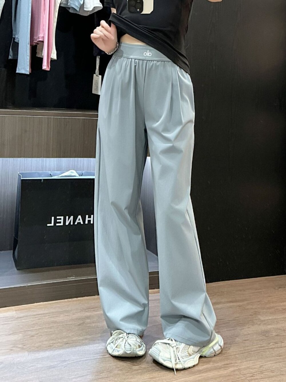 🩶ALO Yoga Sports and Casual Yoga Trousers ✅Steel Gray 30-inch